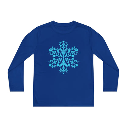Large Snowflake Youth Long Sleeve Tee