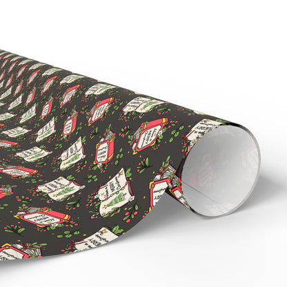 Book Lover's Merry Christmas Wrapping Paper