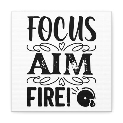 Focus Aim Fire Canvas Art
