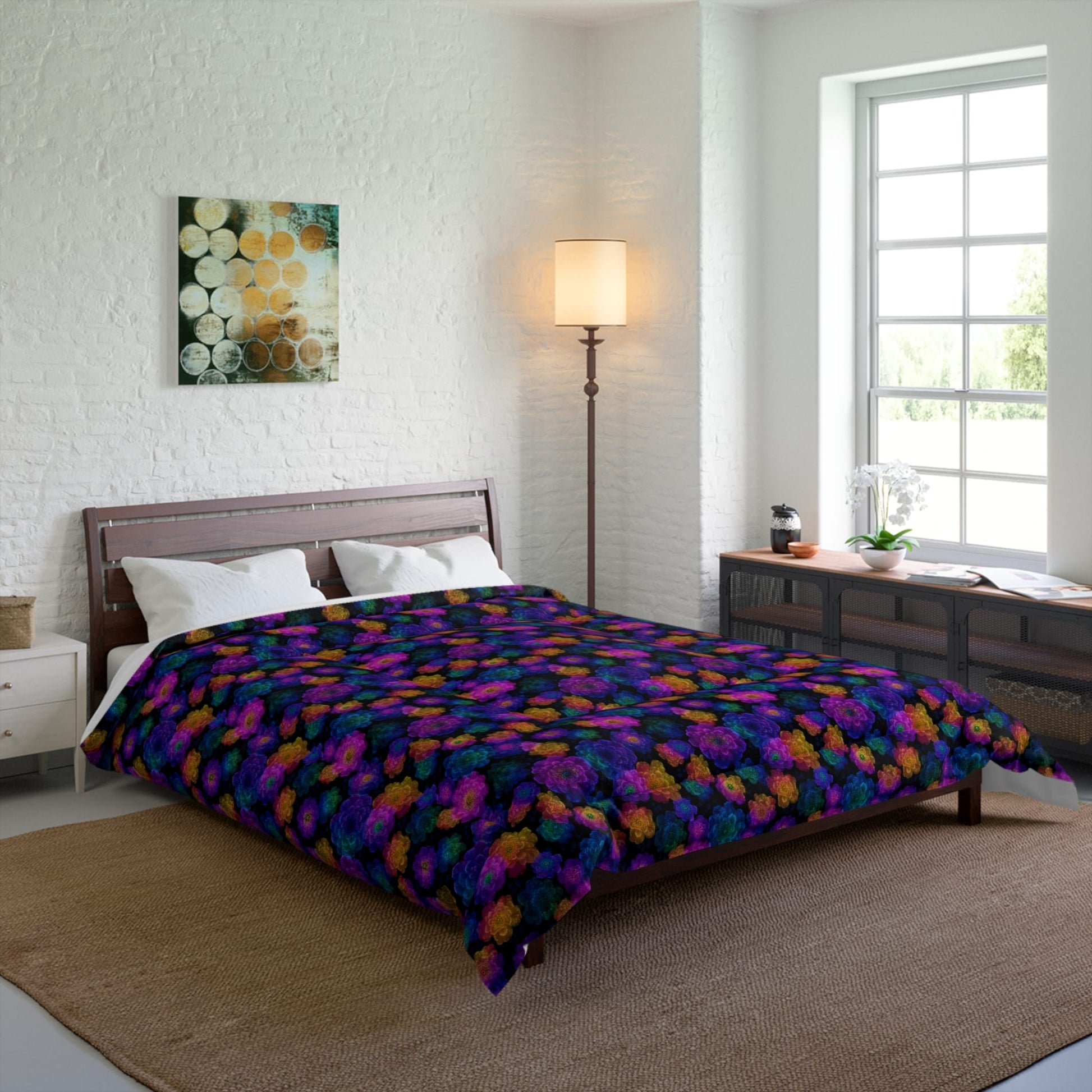 Luminous Carnations Comforter