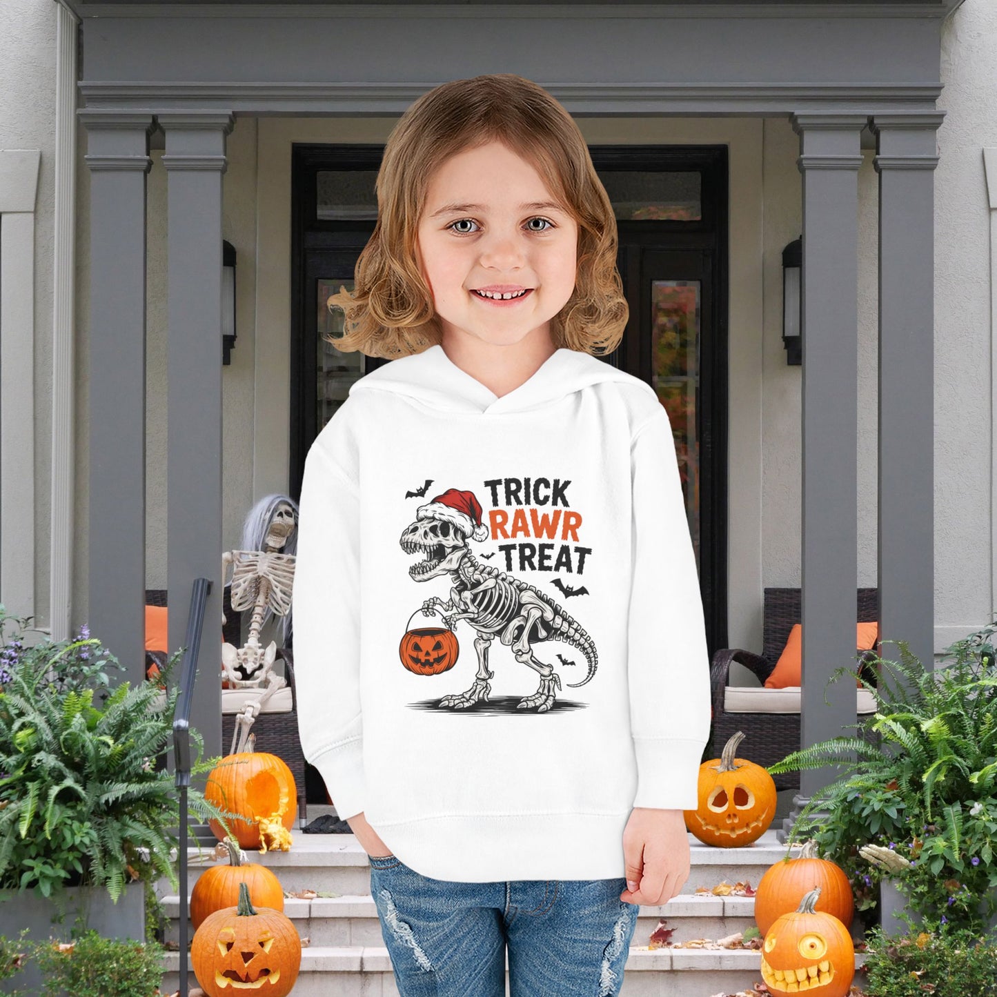 Trick Rawr Treat Toddler Hoodie