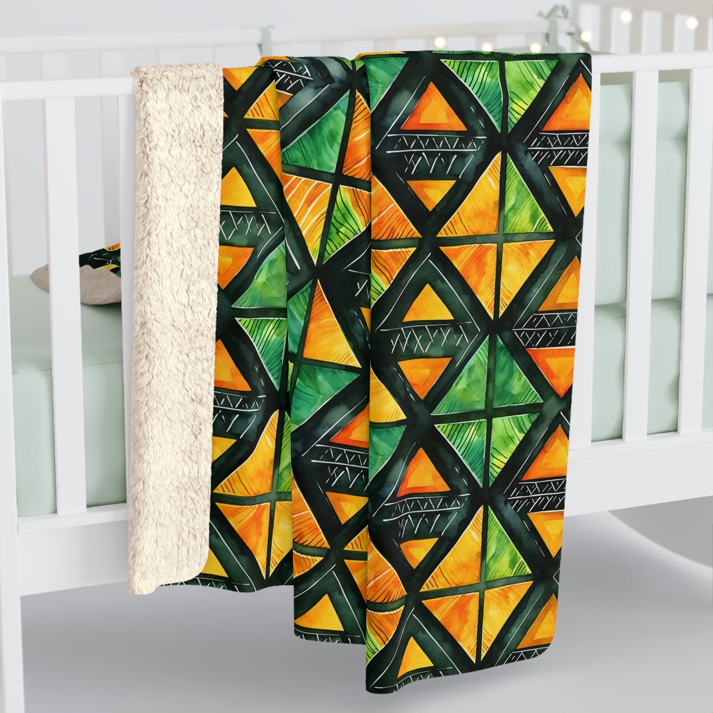 Living Tapestry Sherpa Fleece Blanket