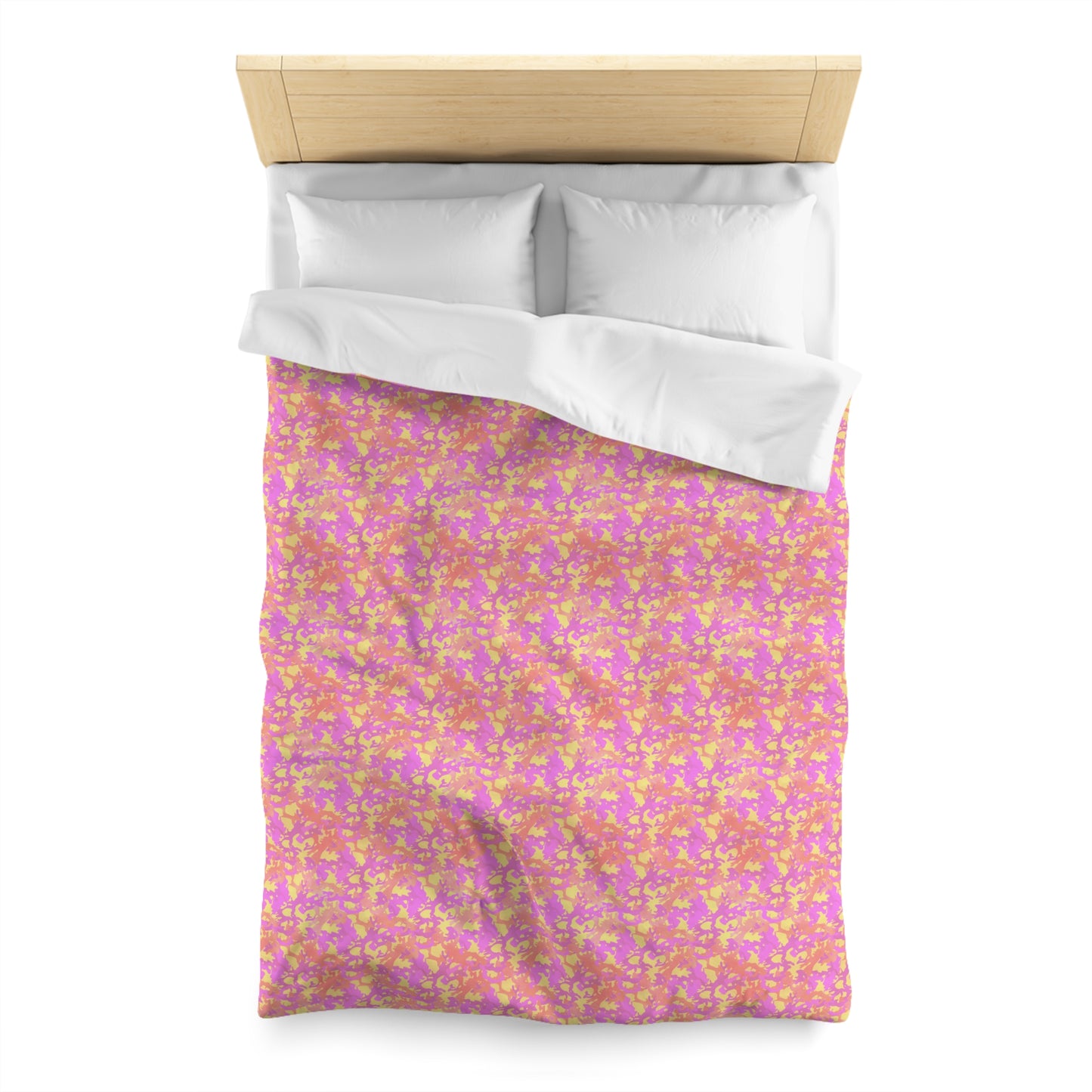 Sunset Sorbet Camo Microfiber Duvet Cover