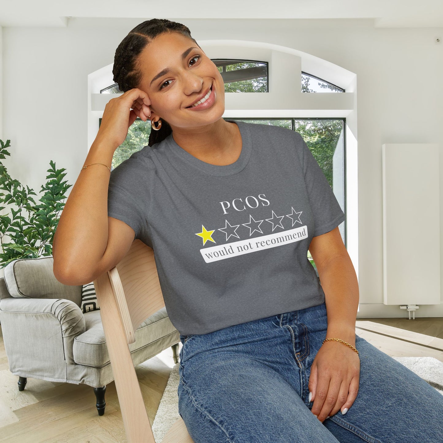 PCOS 1 Star Would Not Recommend Adult T-shirt