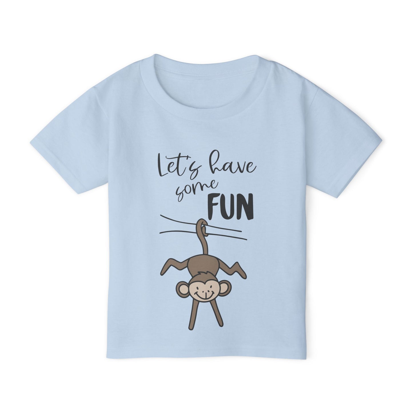 Let's Have Some Fun (Monkey) Heavy Cotton™ Toddler T-shirt