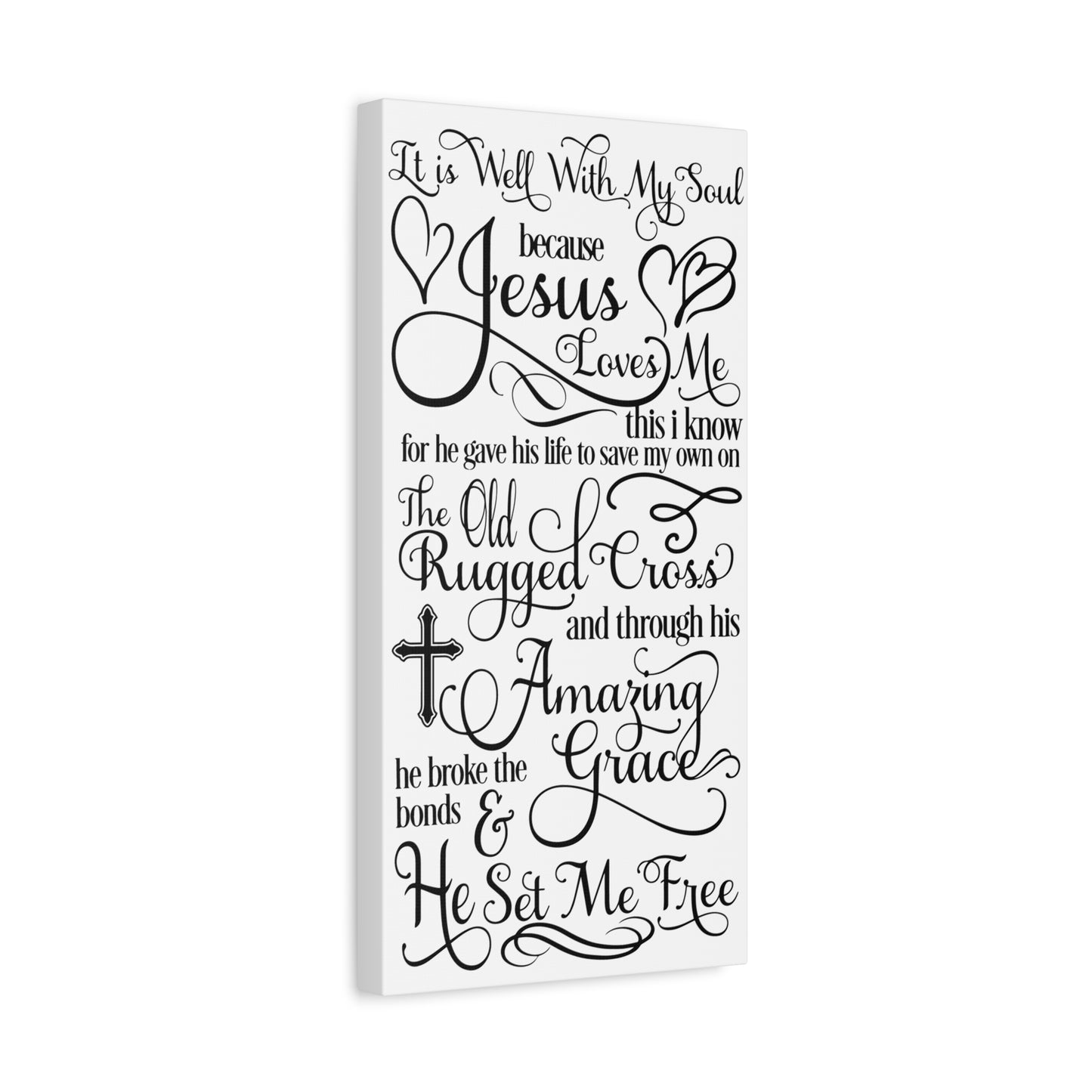 Hymnal Poem Canvas Art