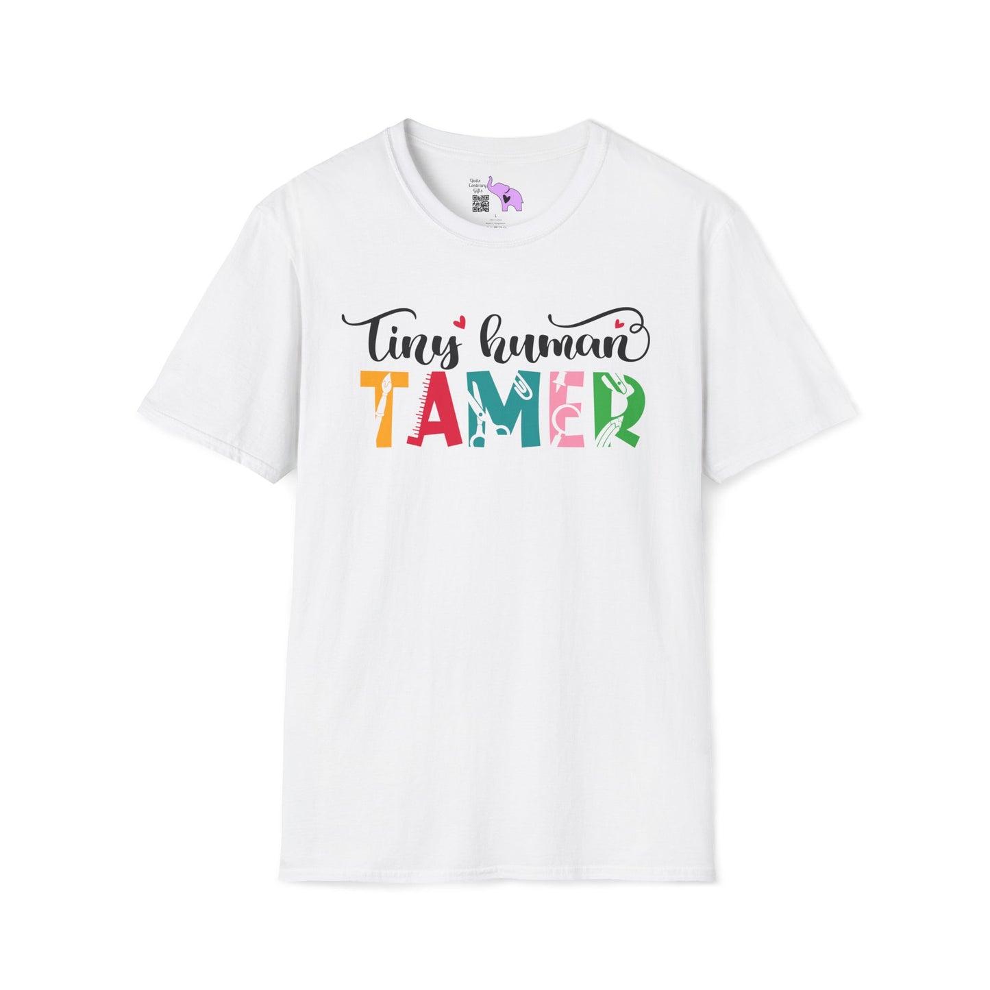 Tiny Human Tamer (Teacher) Adult T-shirt