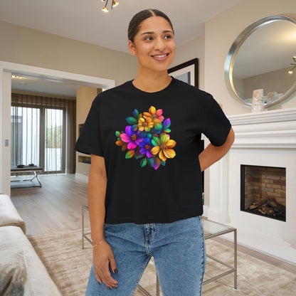 Burst of Bloom Women's Boxy Tee