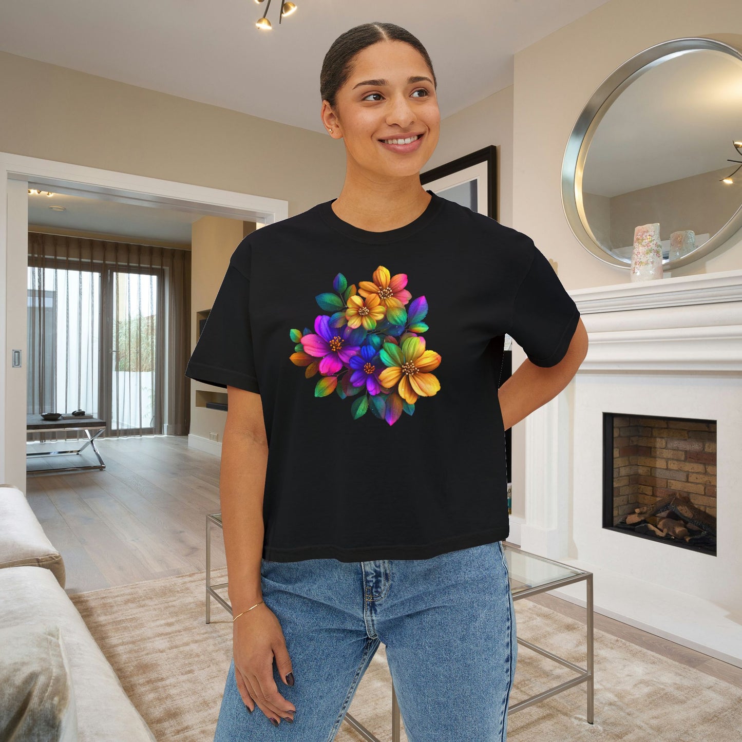 Burst of Bloom Women's Boxy Tee