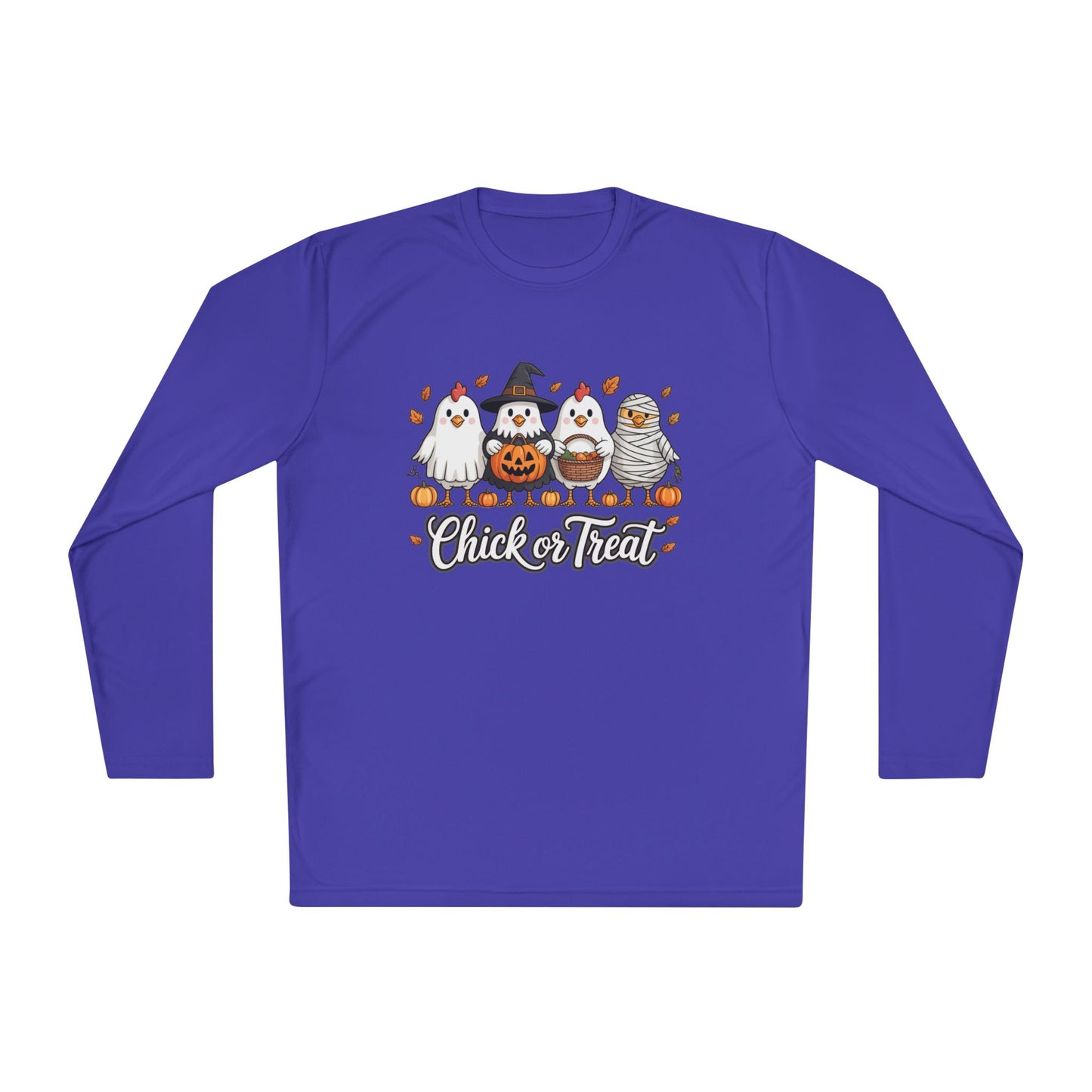 Chick or Treat Adult Long Sleeve Tee