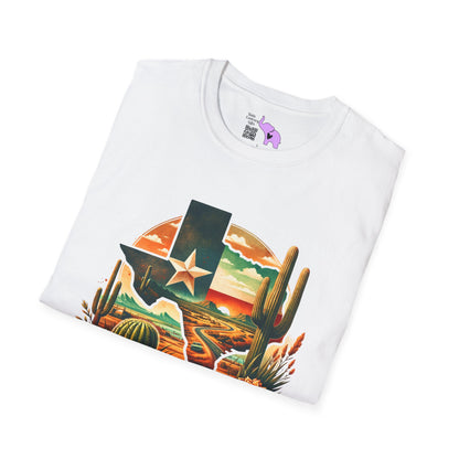 Texas Desert Roads 2 Adult T-shirt