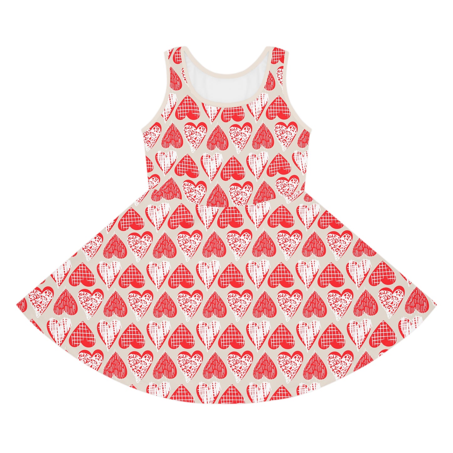 Doodle Hearts Girls' Sleeveless Sundress
