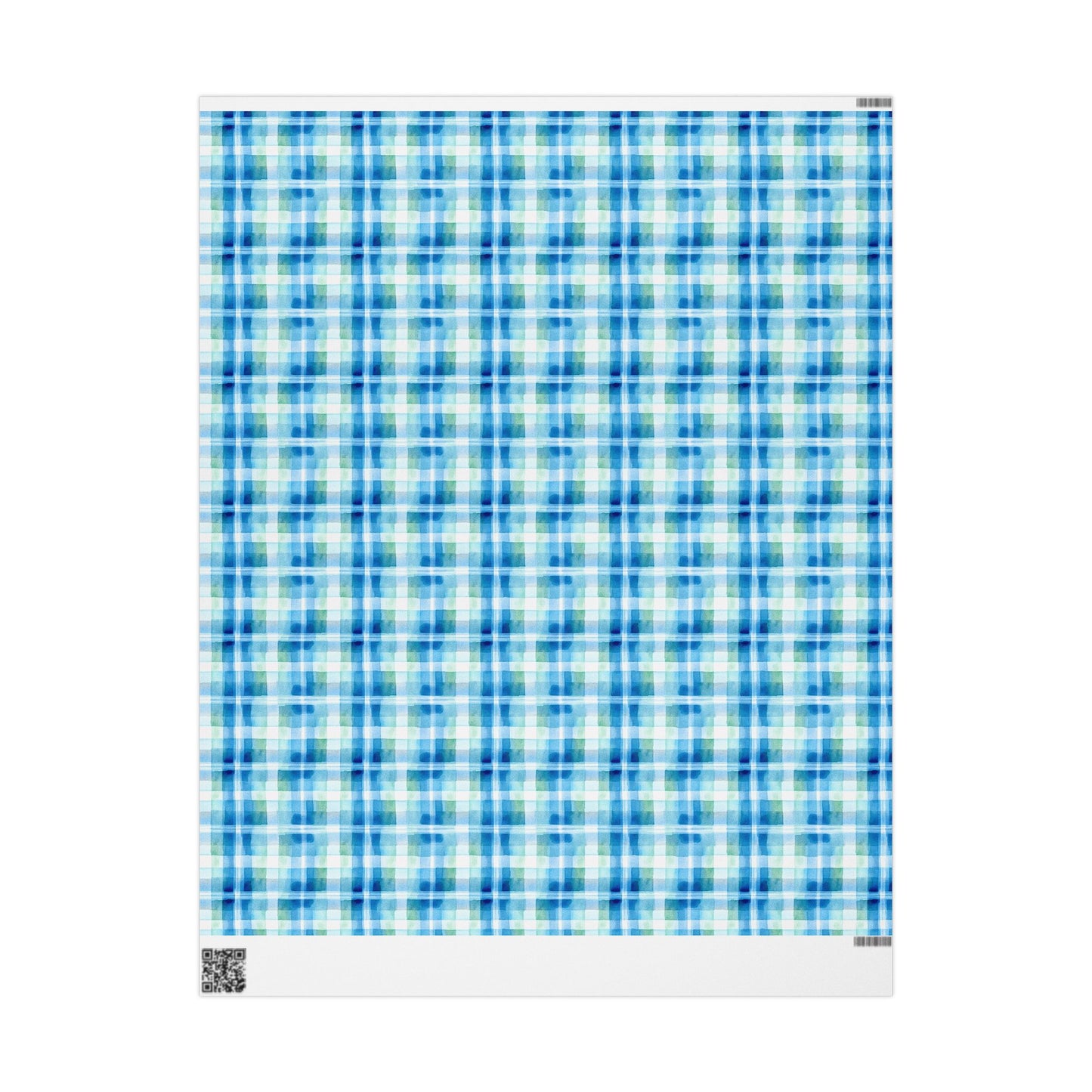 Ocean Sunset Plaid Wrapping Paper