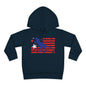 Distressed Patriotic T-Rex Toddler Hoodie