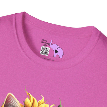 Cool Sunflower Kitten 1 Adult T-shirt