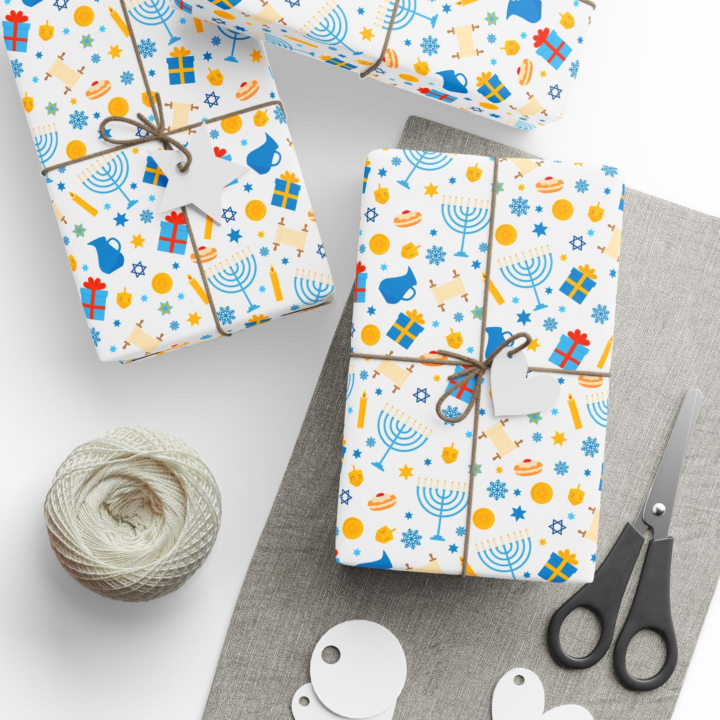 Blessings & Light Hanukkah Wrapping Paper
