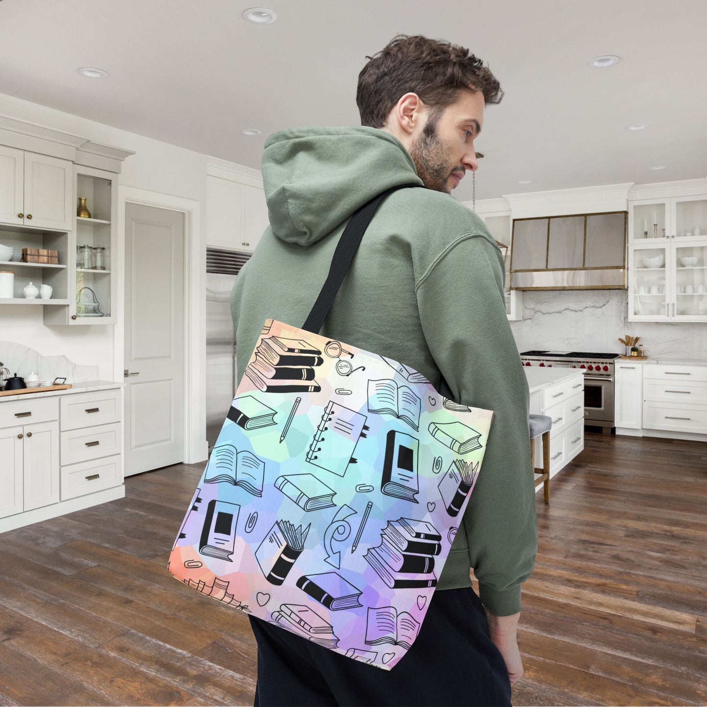 Colorful Chapters Canvas Tote Bag