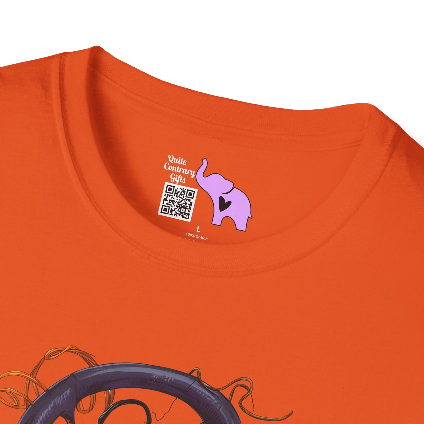 Spooky Pumpkin Yarn Basket Adult T-shirt