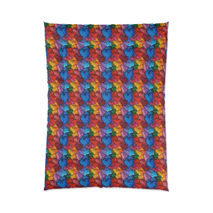 Palette Knife Hearts Comforter