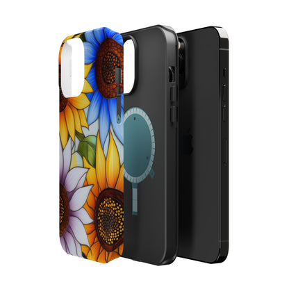 Colorful Sunflowers MagSafe® Compatible Tough Case for iPhone