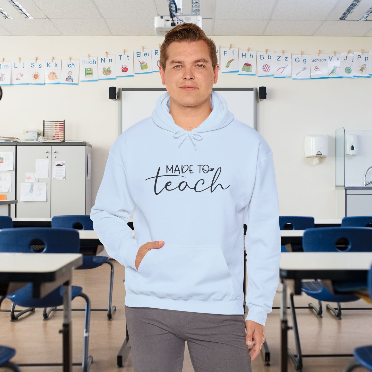 Made to Teach Heavy Blend™ Hooded Sweatshirt