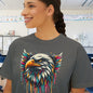 Colorful Bald Eagle Women's Boxy Tee