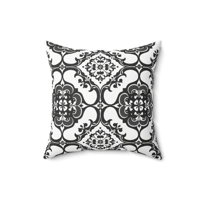 Ornamental Symmetry Throw Pillow