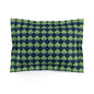 Diamond Bloom-Sage & Navy Microfiber Pillow Sham