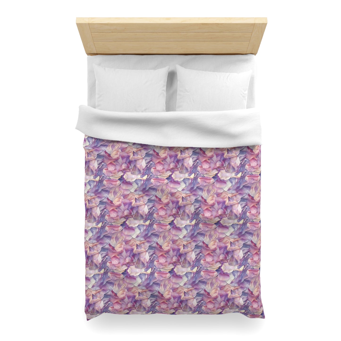 Ethereal Bloomscape Microfiber Duvet Cover
