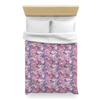 Ethereal Bloomscape Microfiber Duvet Cover
