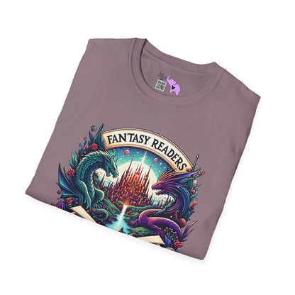 Fantasy Readers Book Club (Dragons) Adult T-shirt