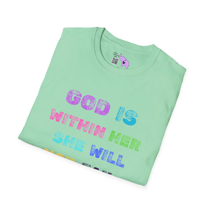 God Is Within Her She Will Not Fail Psalm 46:5 Adult T-shirt