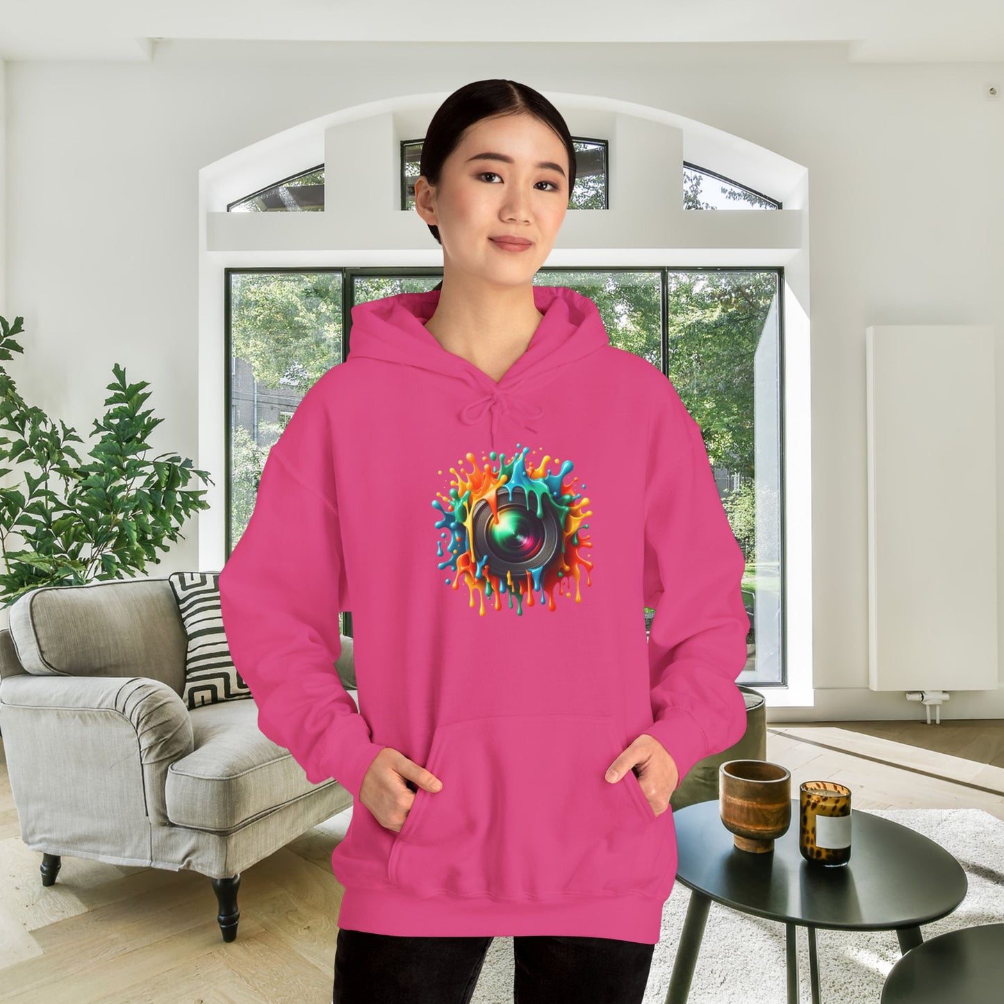 Colorful Cameral Lens Heavy Blend™ Hooded Sweatshirt