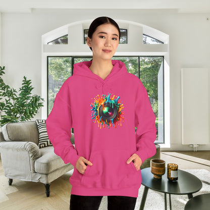 Colorful Cameral Lens Heavy Blend™ Hooded Sweatshirt