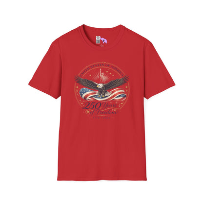 United States of America 250 Years of Freedom 1776-2026 Adult T-shirt