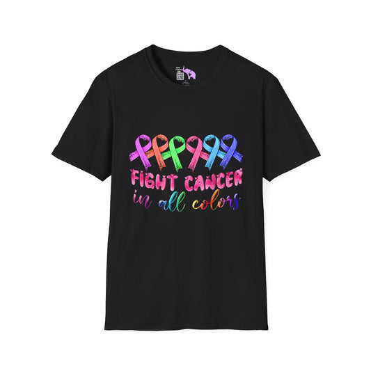 Fight Cancer in All Colors 9 Adult T-shirt
