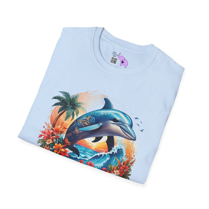 Tropical Dolphin Adult T-shirt