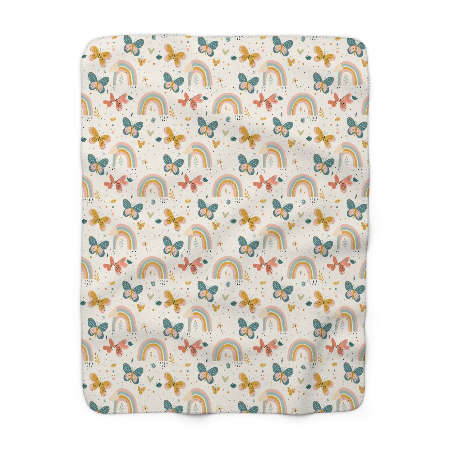 Whispering Wings & Rainbows Fleece Blanket