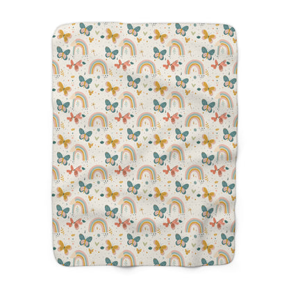 Whispering Wings & Rainbows Fleece Blanket