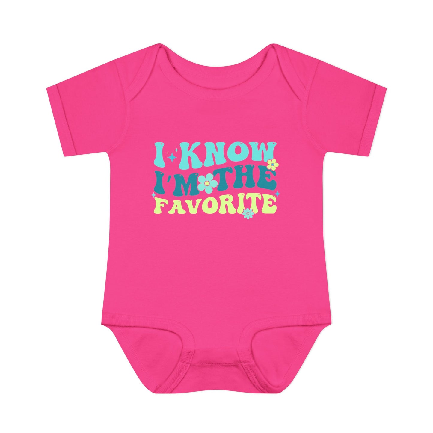 I Know I'm The Favorite Infant Baby Rib Bodysuit