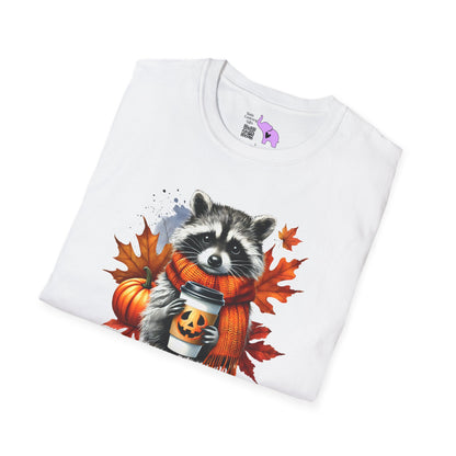 Halloween Raccoon Adult T-shirt