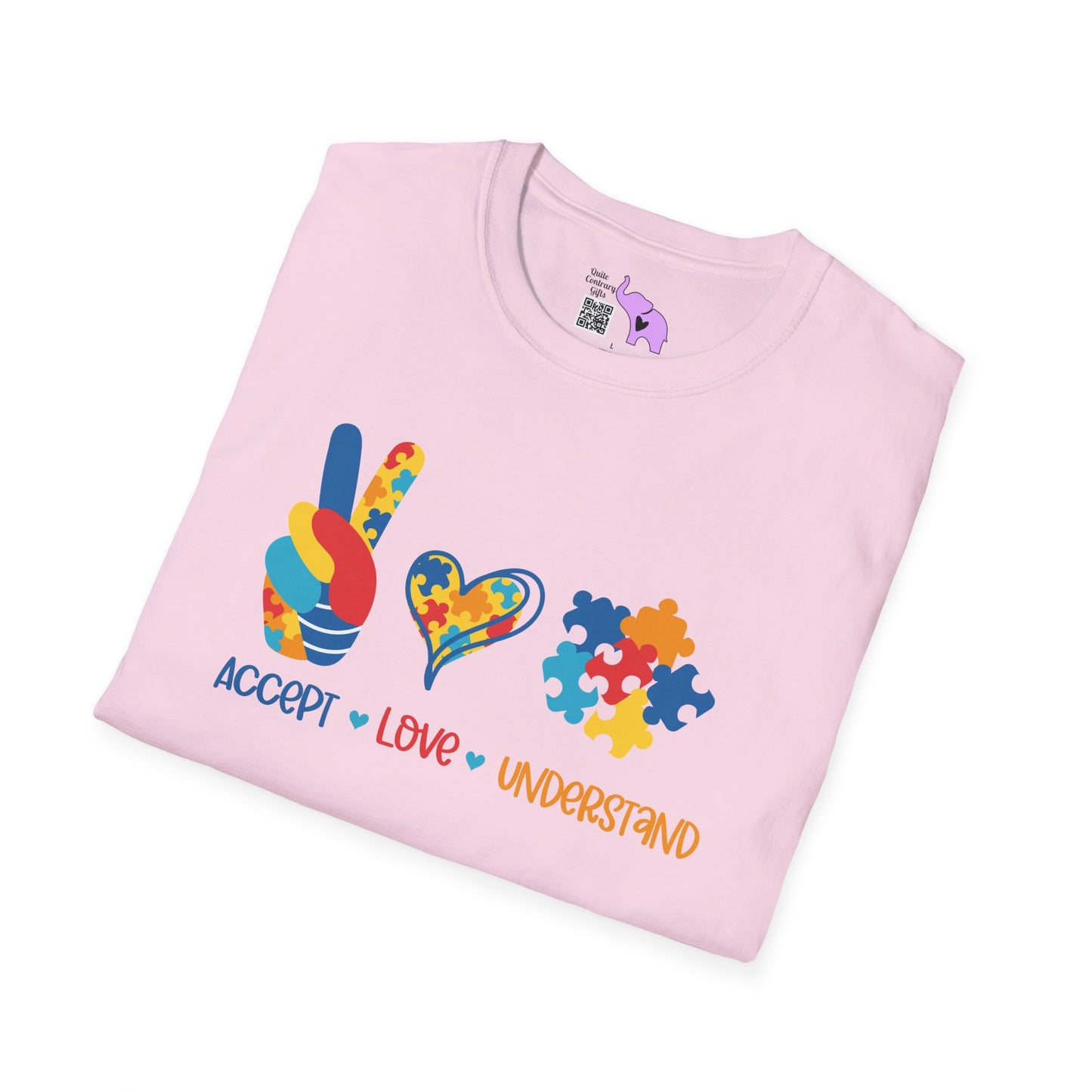 Accept Love Understand Autism Awarness Adult T-shirt