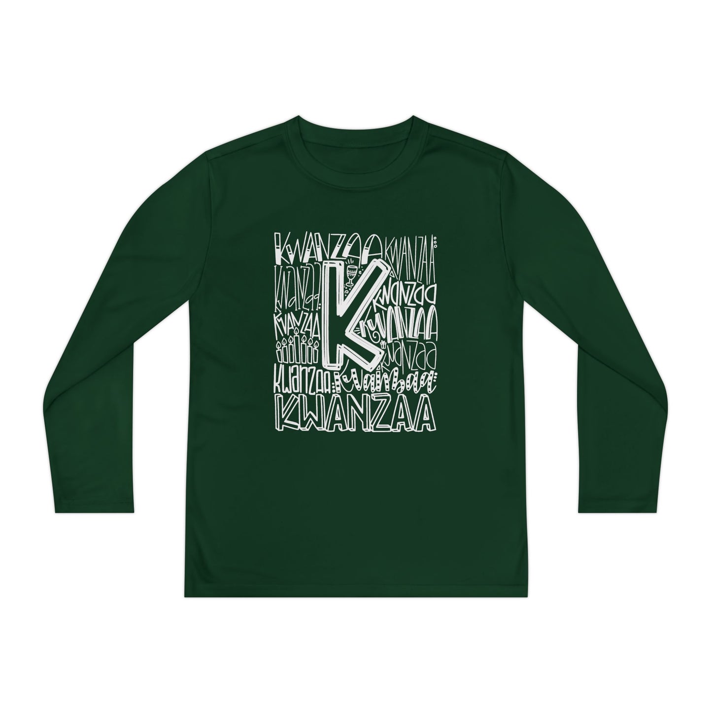 Kwanzaa Wordcloud Youth Long Sleeve Tee