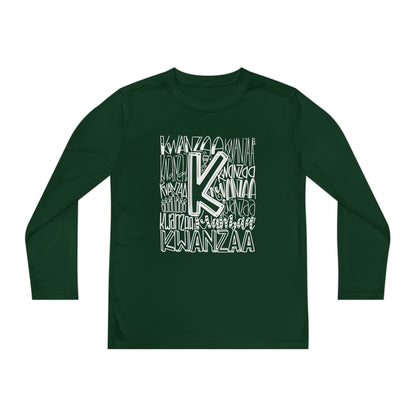 Kwanzaa Wordcloud Youth Long Sleeve Tee