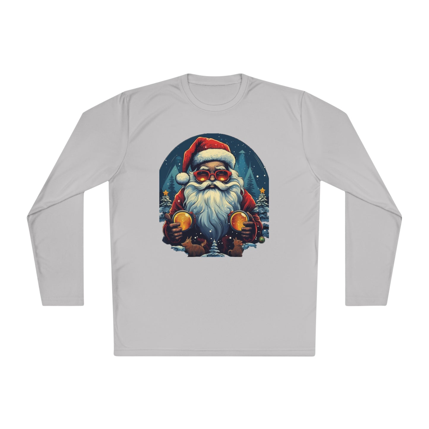 Cool Santa Adult Long Sleeve Tee