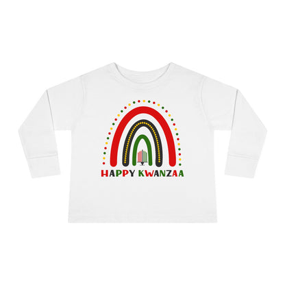 Happy Kwanzaa Arch Toddler Long Sleeve Tee