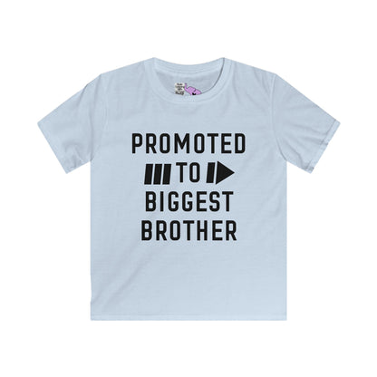 Promoted To Biggest Brother Youth Softstyle Tee