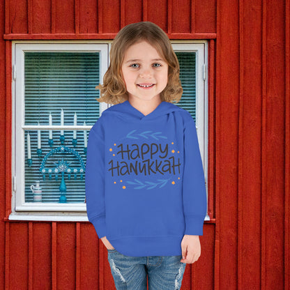 Happy Hanukkah 2 Toddler Pullover Fleece Hoodie