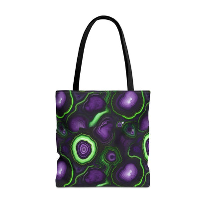 Amethyst & Lime Fracture Canvas Tote Bag