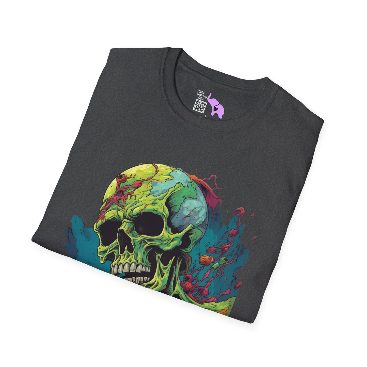 Surreal Skullscape Adult T-shirt